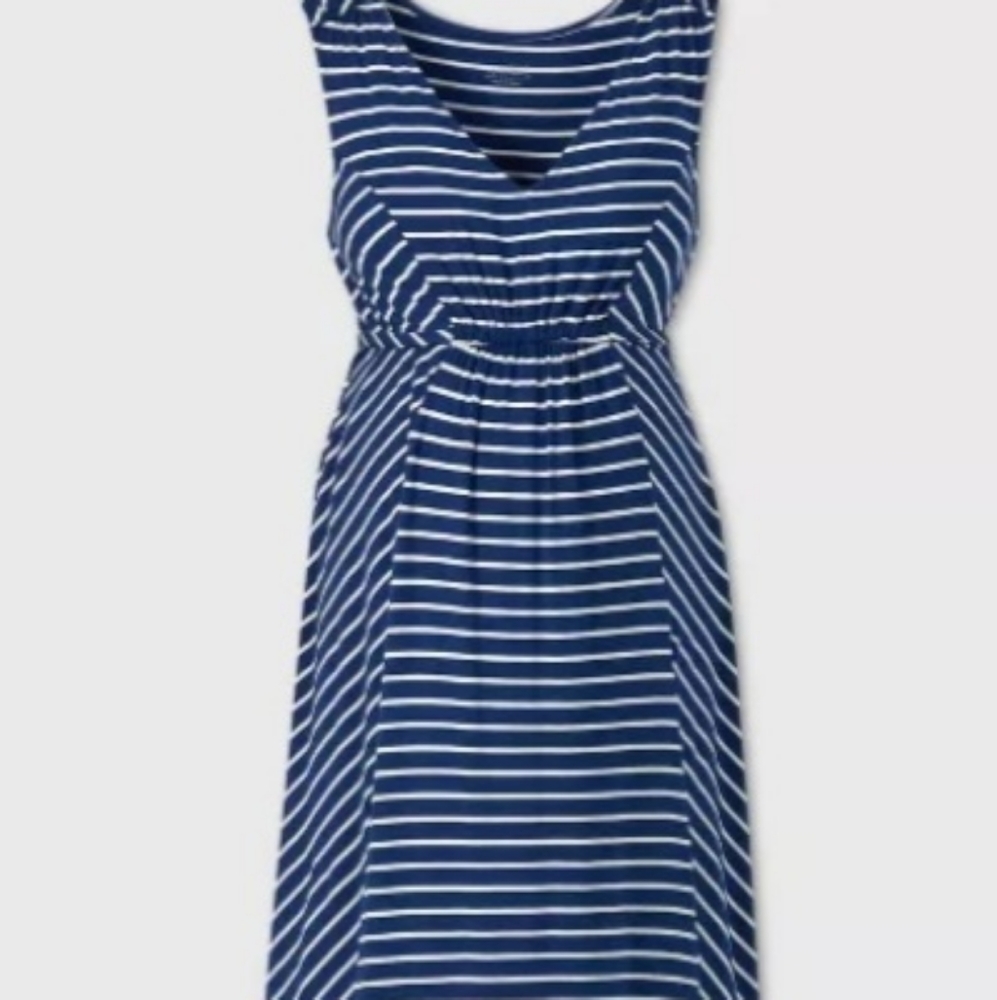 Striped Tank Maternity Dress - Isabel Maternity by Ingrid & Isabel